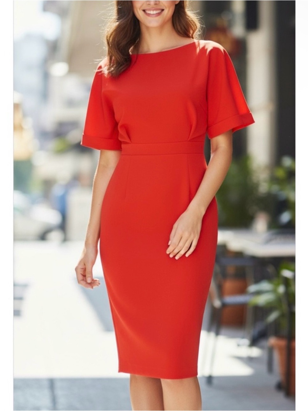 Alexia Admor Red Career Office Statement Dress size Medium